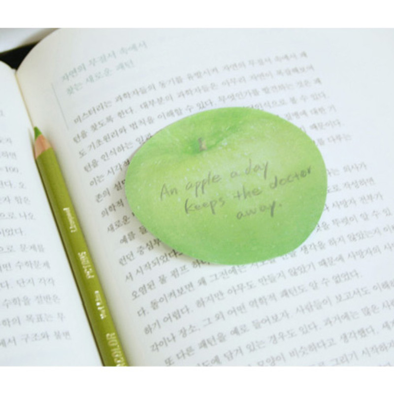 Green Apple sticky memo notes