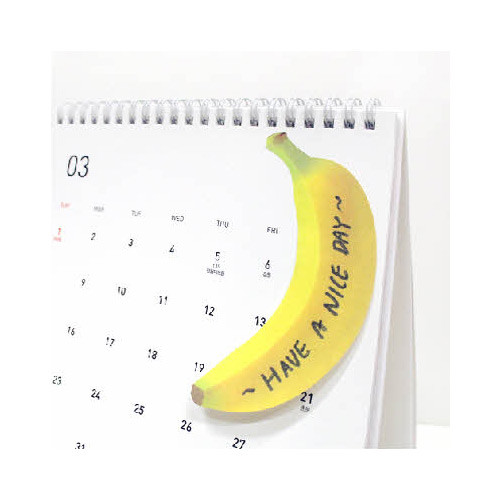 Banana sticky memo notes 20 sheets