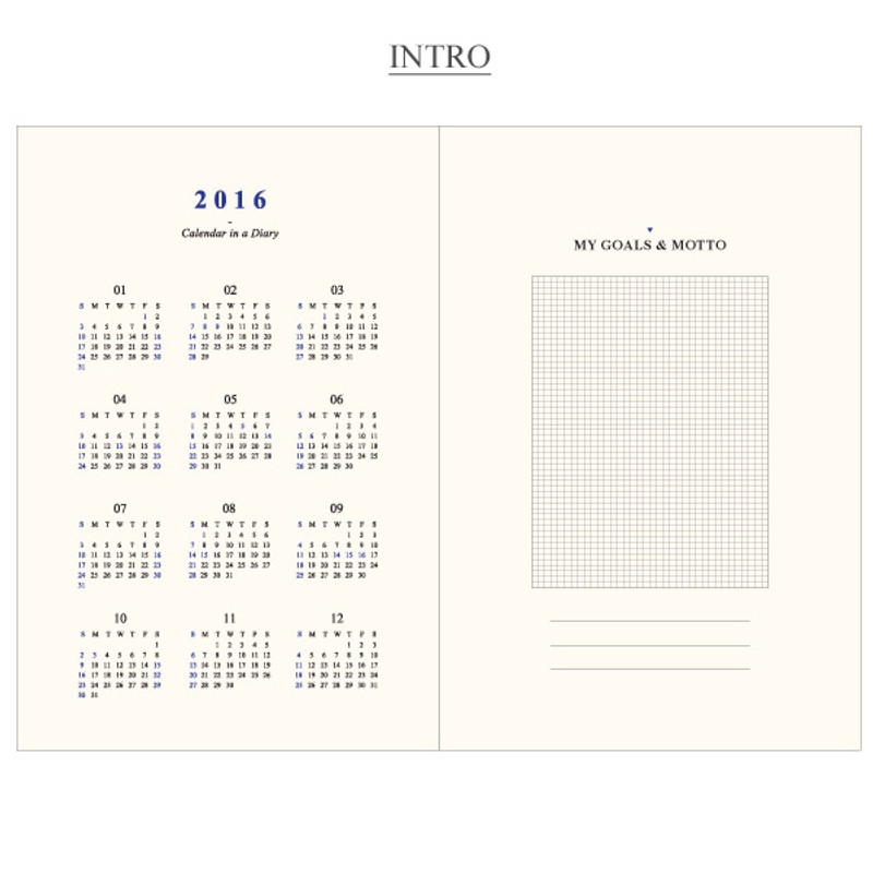 Intro - 2016 The classic dated planner Intro - 2016 The classic dated planner