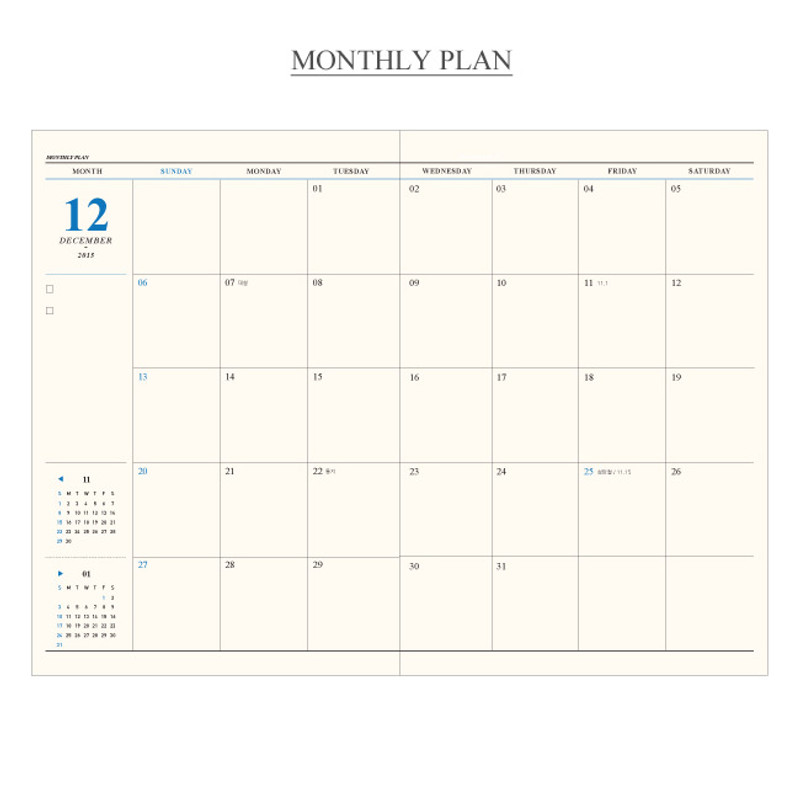 Monthly plan - 2016 The classic dated planner Monthly plan - 2016 The classic dated planner