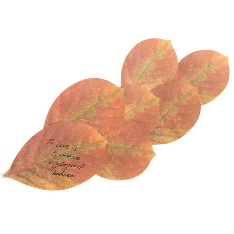 Leaf sticky memo notes 20 sheets - E Leaf sticky memo notes 20 sheets - E