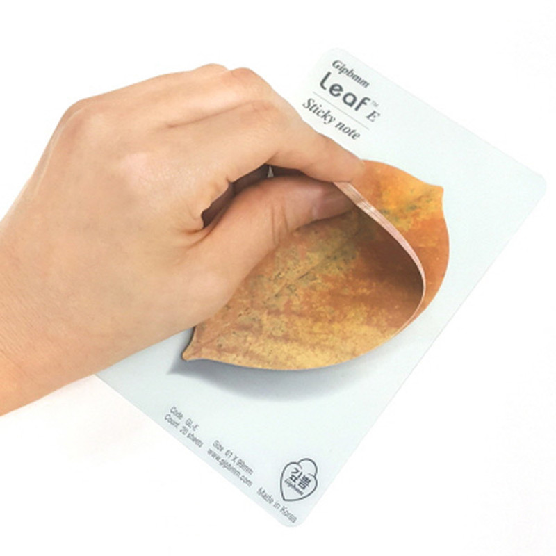 Leaf sticky memo notes 20 sheets - E Leaf sticky memo notes 20 sheets - E