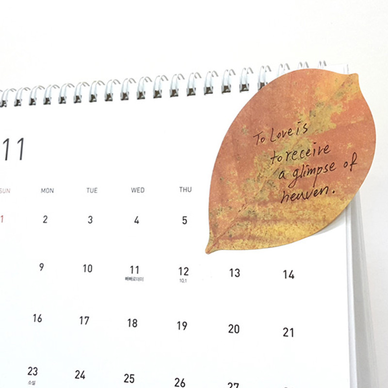 Leaf sticky memo notes 20 sheets - E Leaf sticky memo notes 20 sheets - E