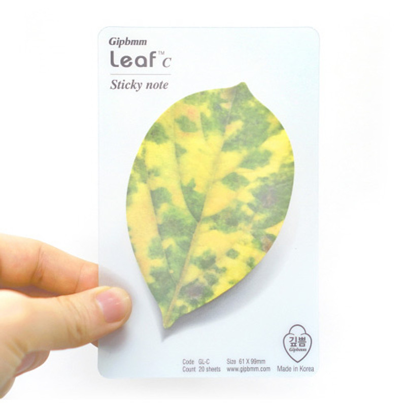 Leaf sticky memo notes 20 sheets - C
