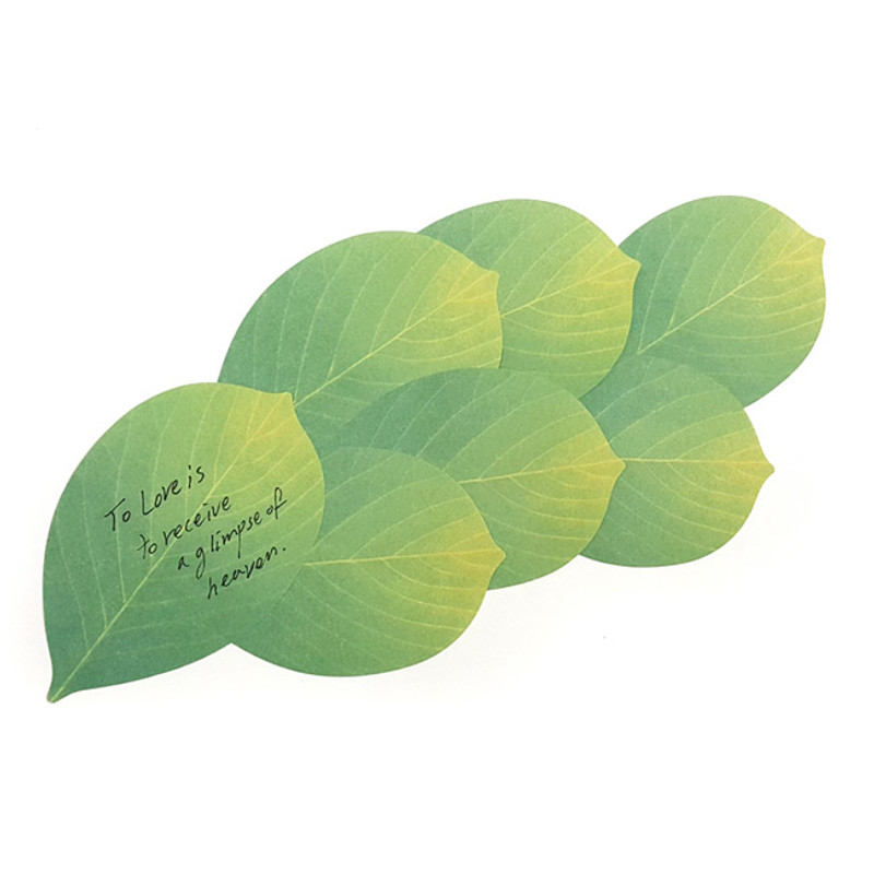 Leaf sticky memo notes 20 sheets - B Leaf sticky memo notes 20 sheets - B