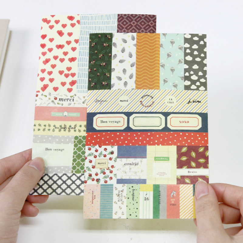 Petit deco paper sticker set 8 sheets ver.5 