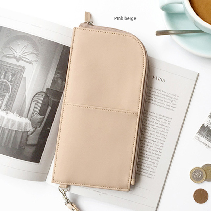 Pink beige - Bon voyage doux souvenir passport pouch Pink beige - Bon voyage doux souvenir passport pouch