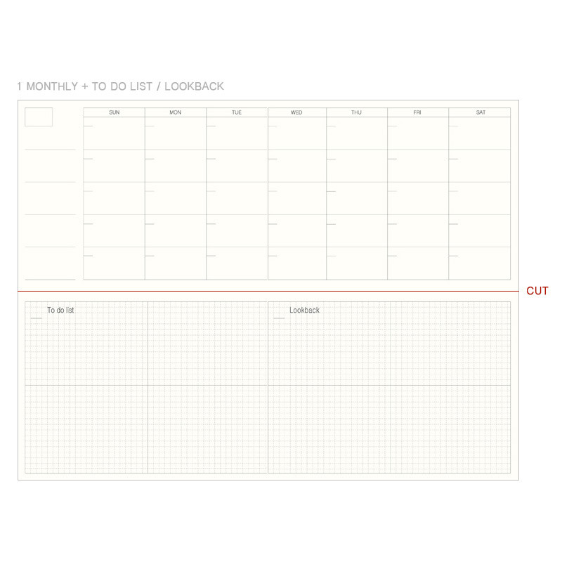 Monthly + To do list / Lookback