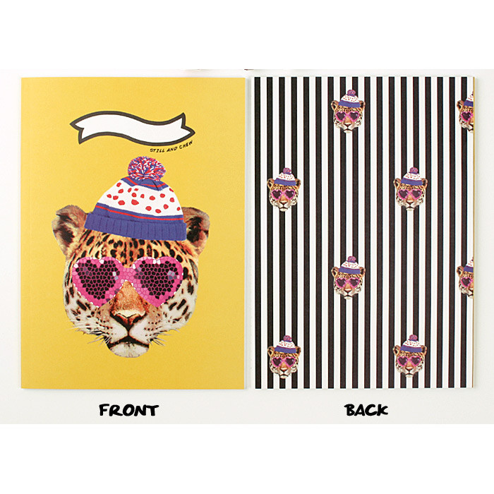 Real looker - Fashionista animal lined notebook