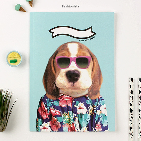Fashionista - Fashionista animal lined notebook
