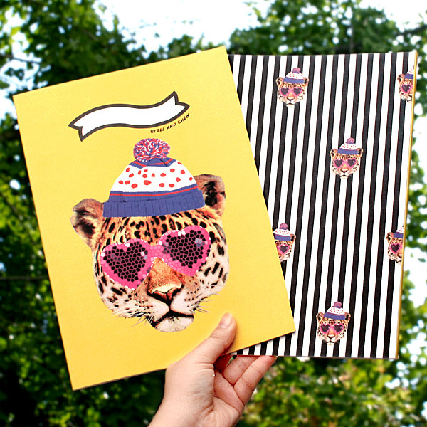 Real looker - Fashionista animal lined notebook