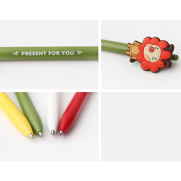 Detail of Hellogeeks christmas black gel pen