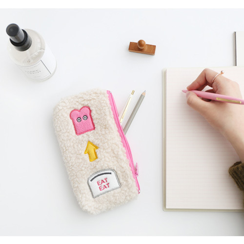 Ivory - Brunch brother cute zipper pencil case