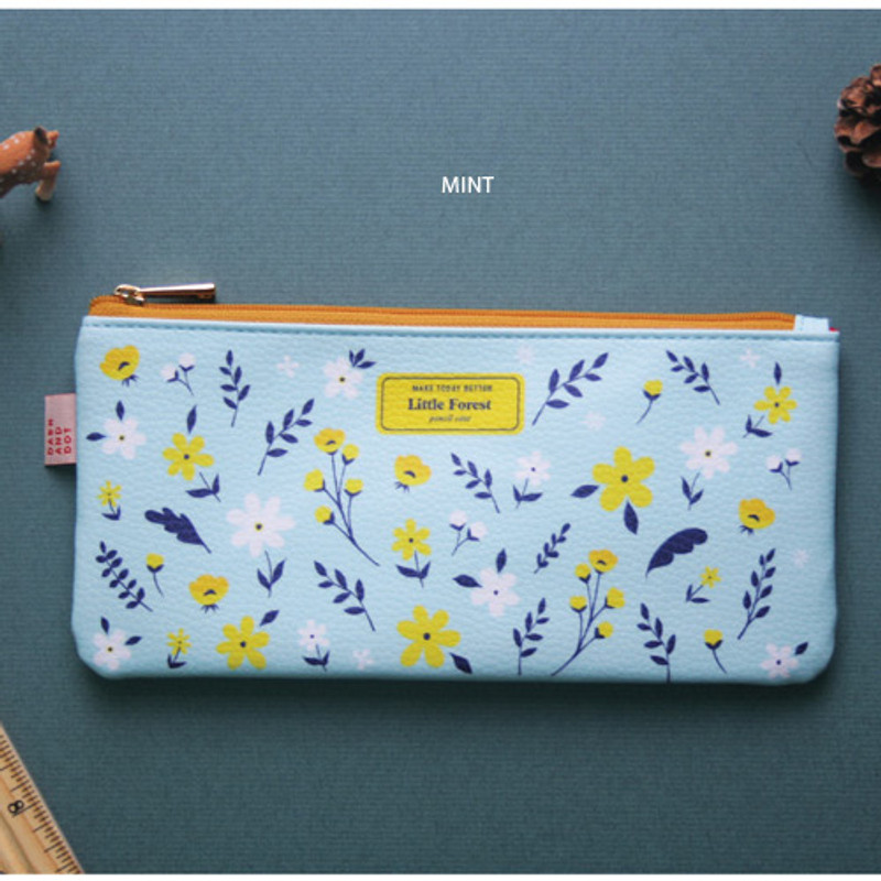Mint - Little forest zipper pencil case Mint - Little forest zipper pencil case