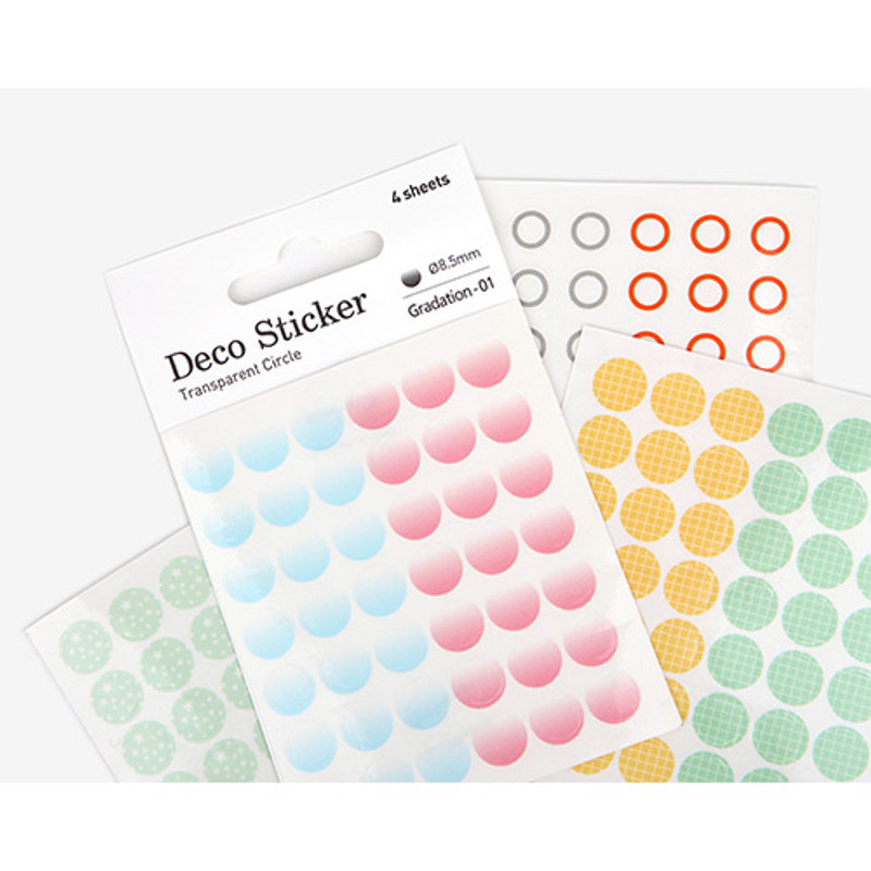 Transparent circle deco sticker set ver.2 Transparent circle deco sticker set ver.2