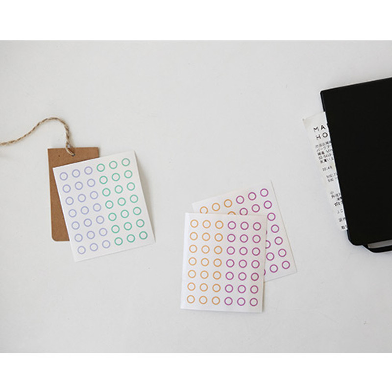 Transparent circle deco sticker set ver.2 Transparent circle deco sticker set ver.2