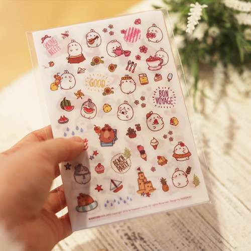 Molang cute deco sticker set ver.3