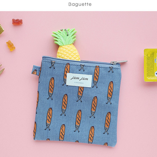 Baguette - Jam Jam small zipper pouch
