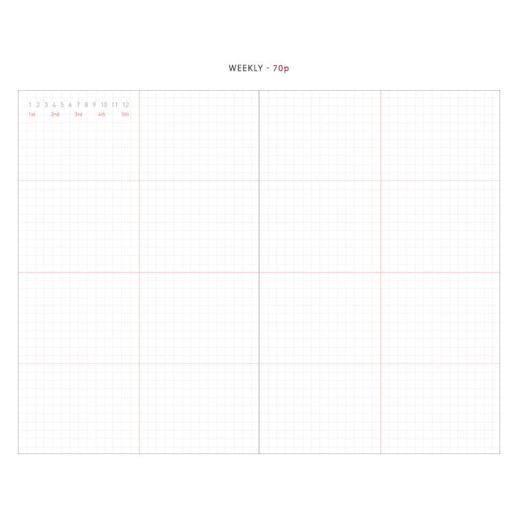 Weekly - Live your life undated diary scheduler