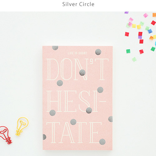 Silver circle - Live your life undated diary scheduler