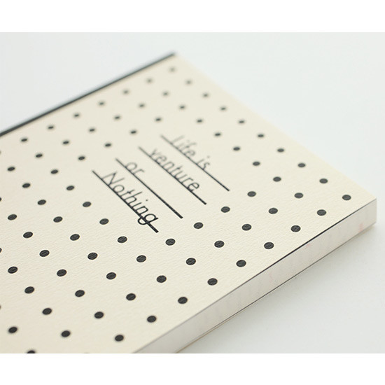 Black dotty - Live your life undated diary scheduler