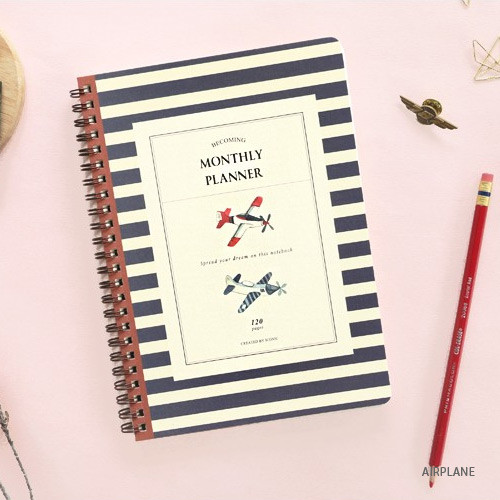 Airplane - Becoming undated monthly planner