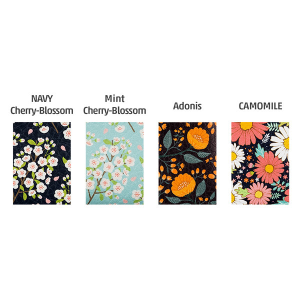 Flower pattern simple zipper pencil case