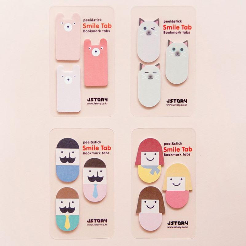 Smile sticky memo notes bookmark tabs Smile sticky memo notes bookmark tabs