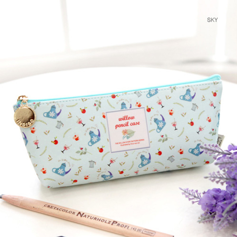 Sky - Willow story pattern big zipper pencil case