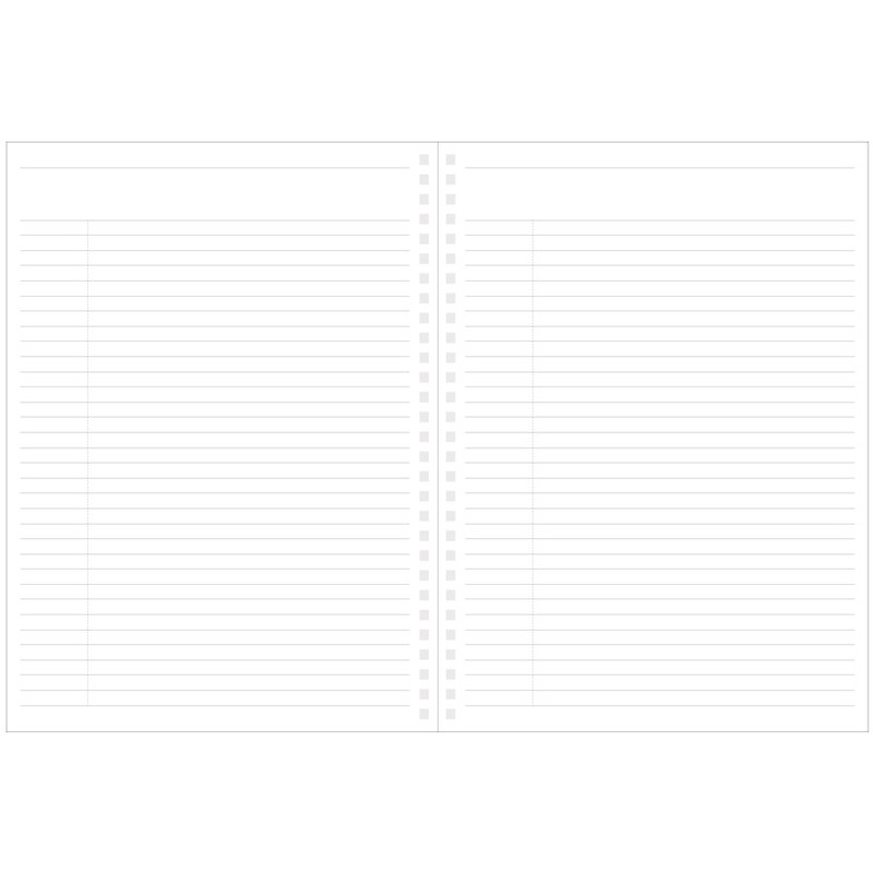 Wirebound spring lined notebook Large