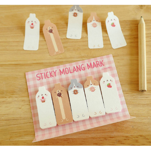 Molang sticky memo notes bookmark