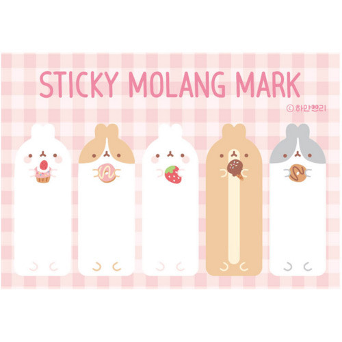 Molang sticky memo notes bookmark
