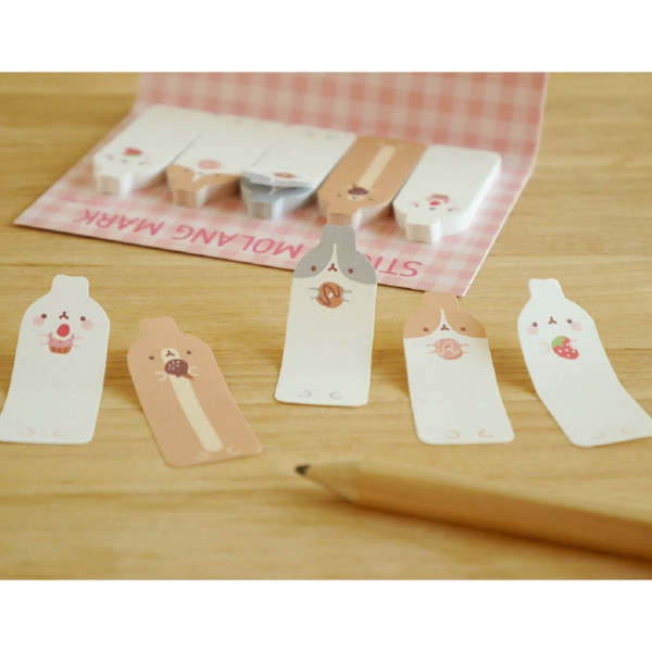 Molang sticky memo notes bookmark