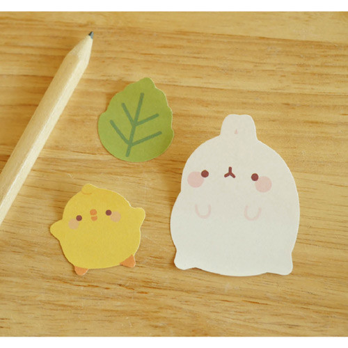 Leaf - Molang cute animal sticky memo note