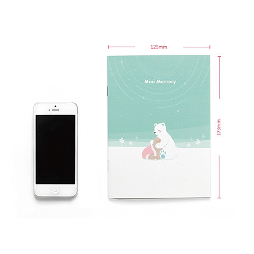 Size of Animal friends memory lined and plain notebook