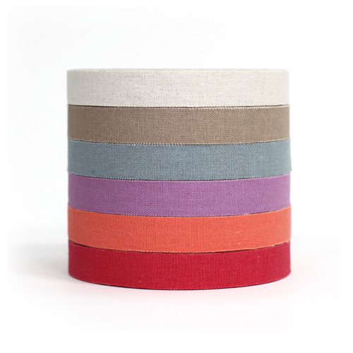 bio washing linen cotton fabric tape 