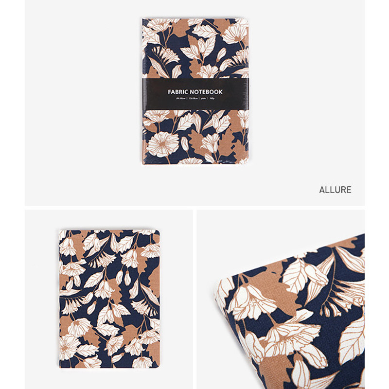 Allure - pattern fabric cover plain notebook  Allure - pattern fabric cover plain notebook