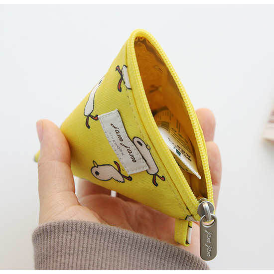 Jam Jam pattern triangle zipper pouch