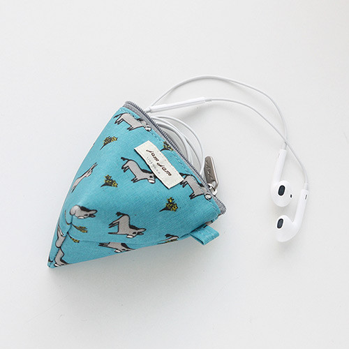 Jam Jam pattern triangle zipper pouch