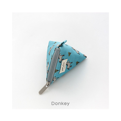Donkey - Jam Jam pattern triangle zipper pouch