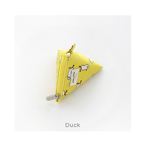 Duck - Jam Jam pattern triangle zipper pouch