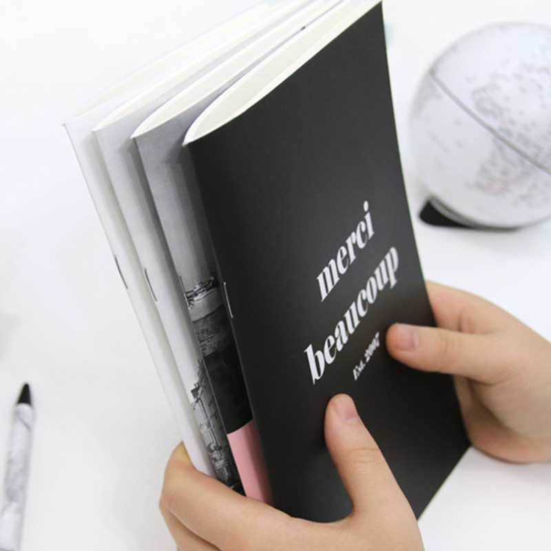 A5 sized lined notebook