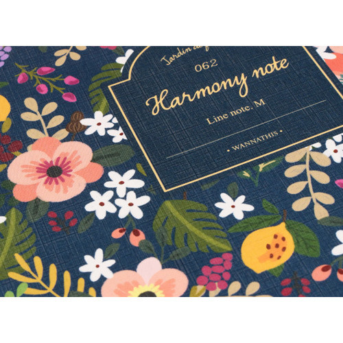 Detail of Pour vous harmony lined notebook medium 