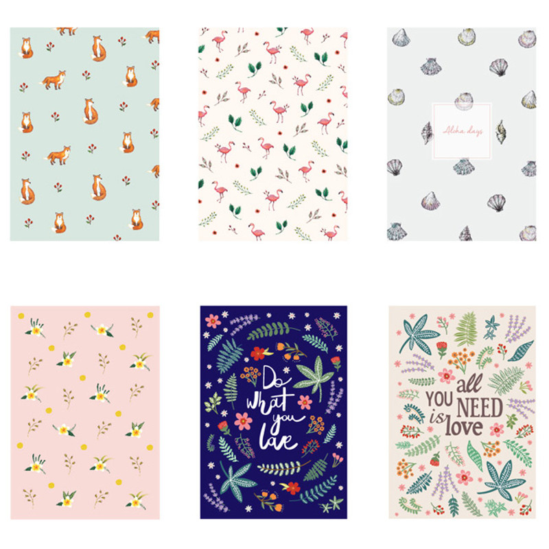 illustration pattern letter paper and envelope set