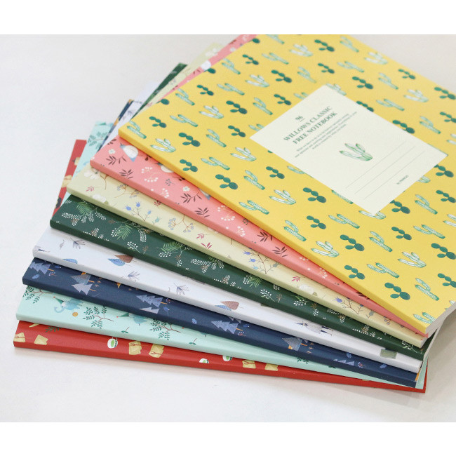 Willow pattern classic free lined notebook