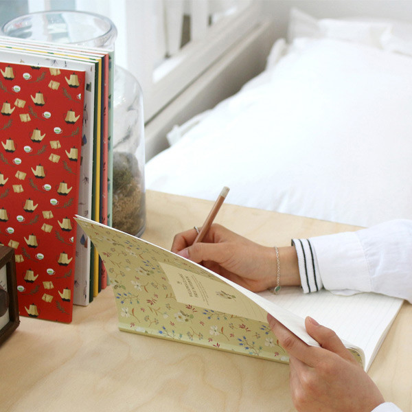 Willow pattern classic free lined notebook