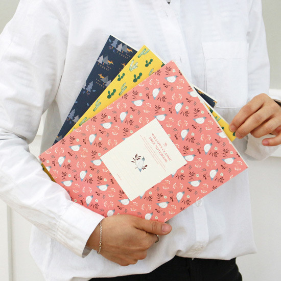 Willow pattern classic free lined notebook