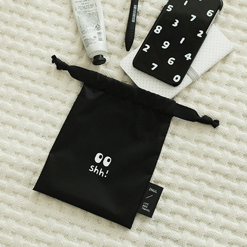 Shh - Life and travel secret drawstring small pouch
