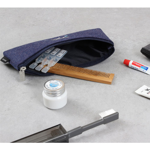 Tailorbird impressive contrast animal felt pencil pouch 