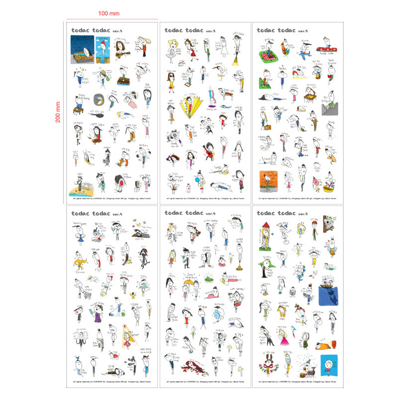 Todac Todac transparent deco sticker set ver.5 